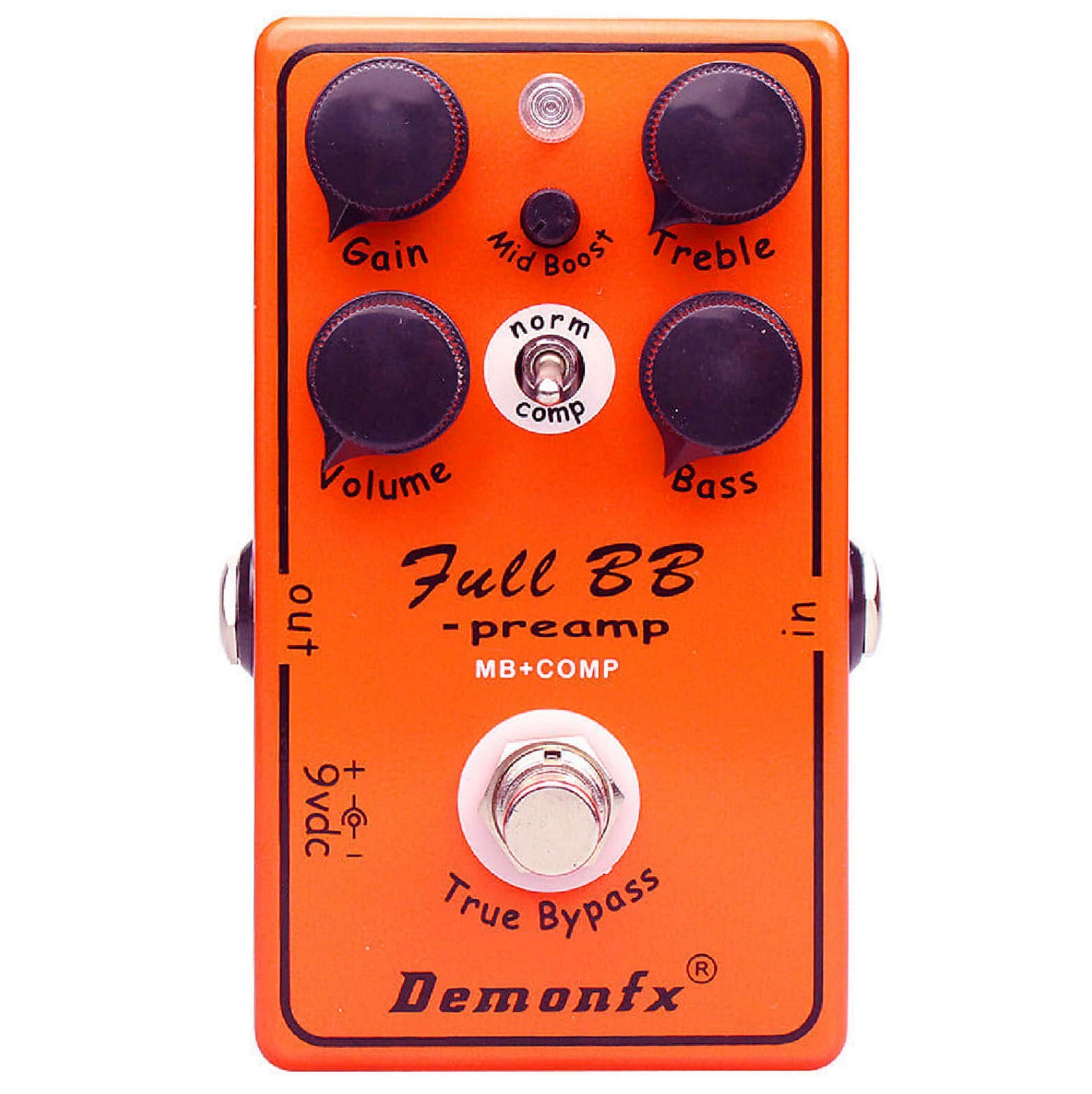Demonfx FULL BB Preamp and Compressor Double Trouble Guitar Effect Pedal