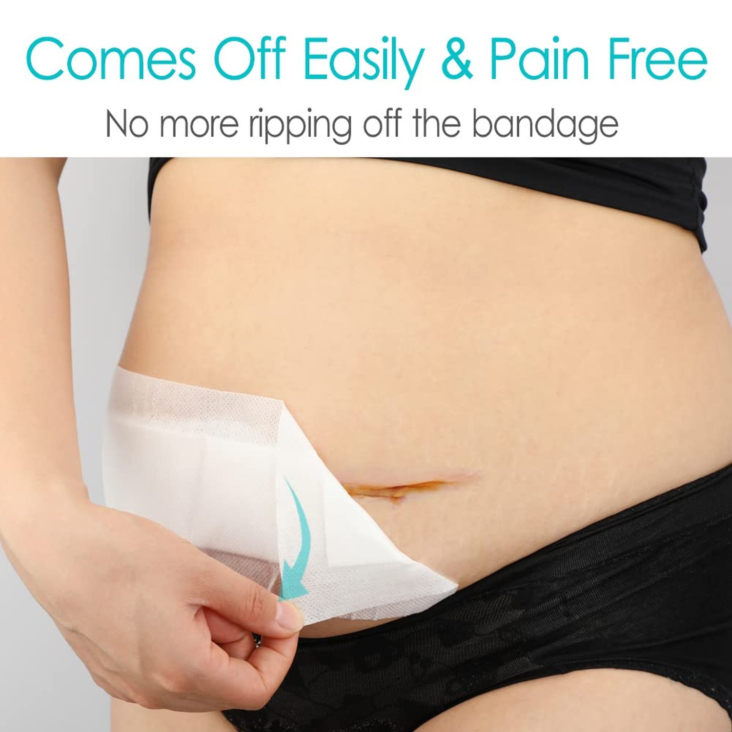Extra Long Adhesive Island Dressing 10 Pcs, 4"x14" Knee Replacement Surgery G...