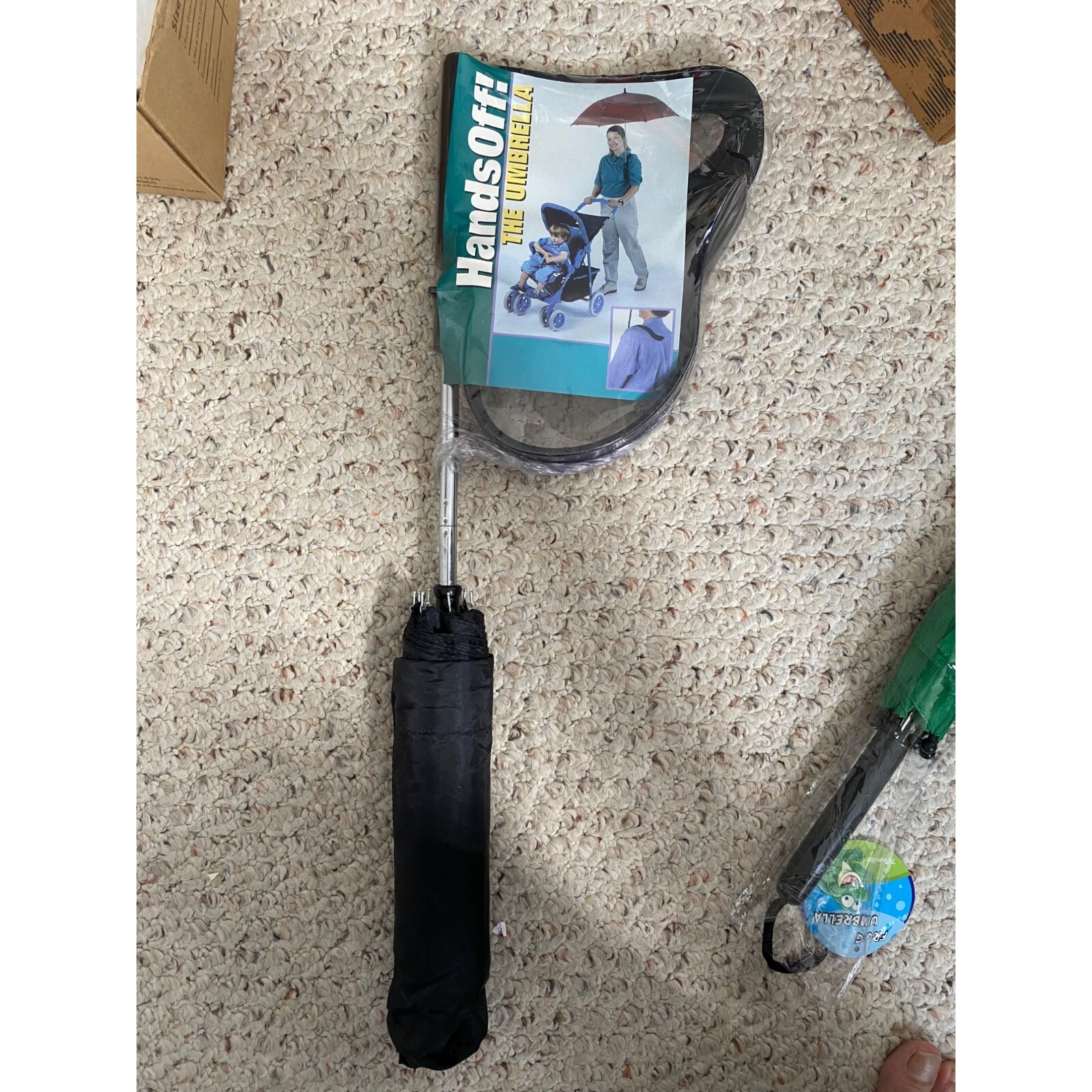 Vintage Hands Off Umbrella Hands Free New