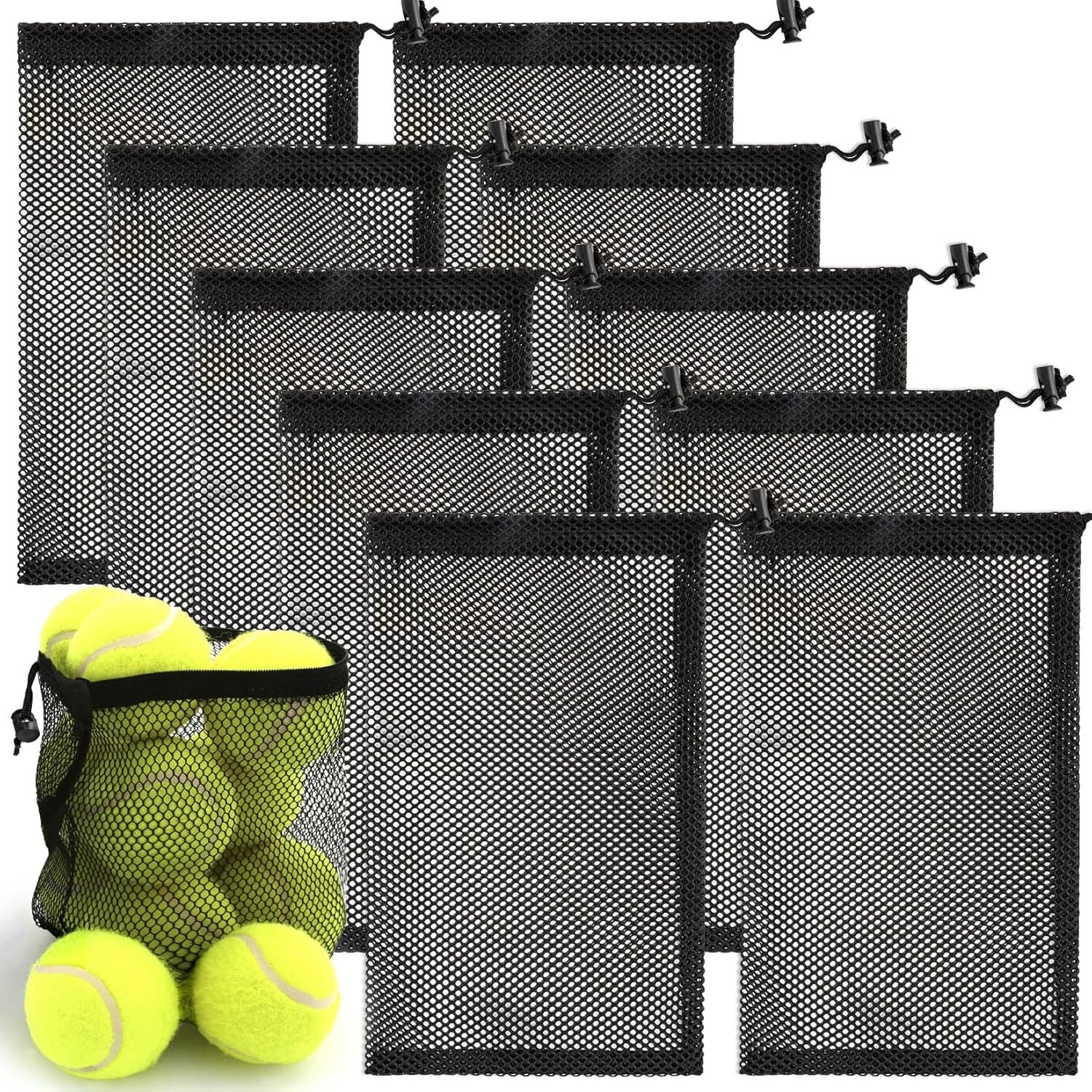 6 Pc or 10 Pc Mesh Bag Mesh Drawstring Bag Mesh Storage Bags Net Bag Mesh bags