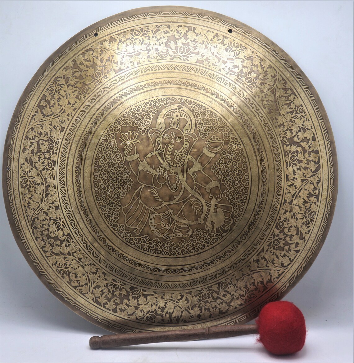 🌟 Ganesha Craft Handmade Tibetan Gong -Available in 7 Different Sizes 🌟