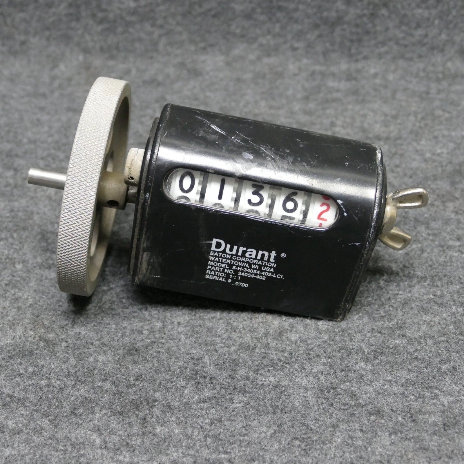 Durant Model 5-H-34054-402-LCI PN 34054-402 Ratio 1:1 Productimeter Counter 0700