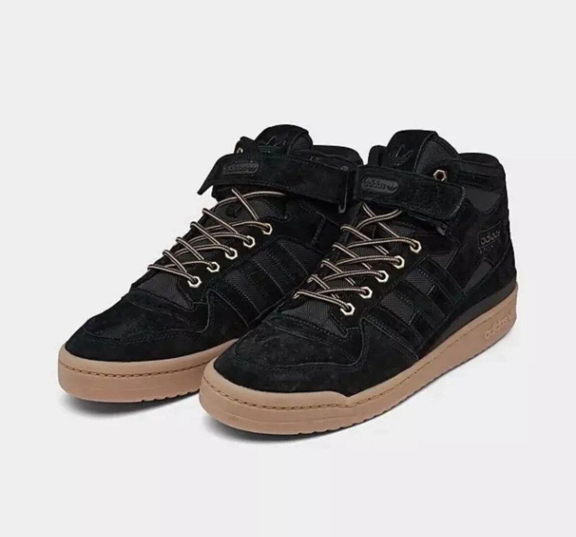Adidas Forum Mid Originals - Size 10.5/11/12 Men`s Sneakers Black Gum GZ4620 NEW