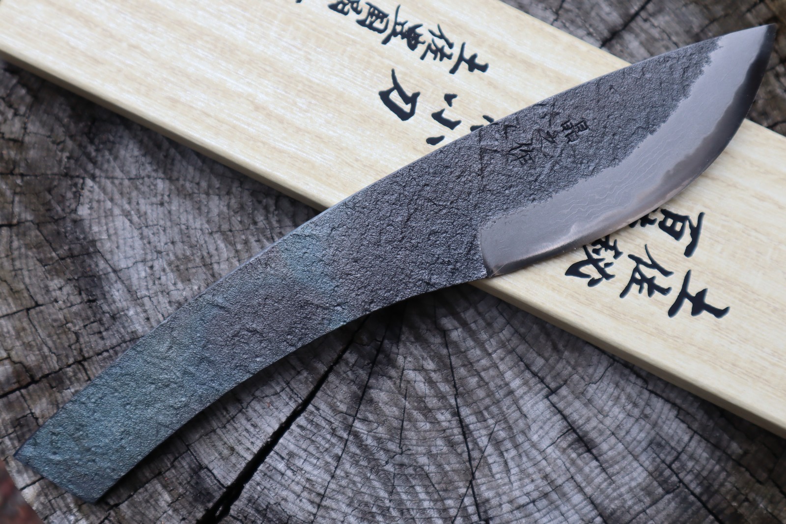 Masano Toyokuni TKA-010 Waza Japan 3.7" Damascus Fixed Blade Hunting Camp Knife