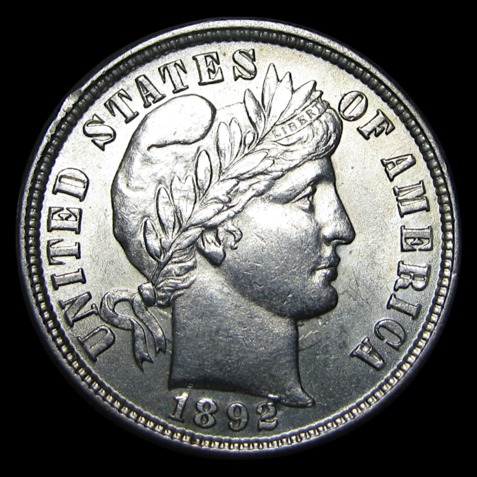 1892 Barber Dime Silver ---- Gem BU Coin ---- #PP530