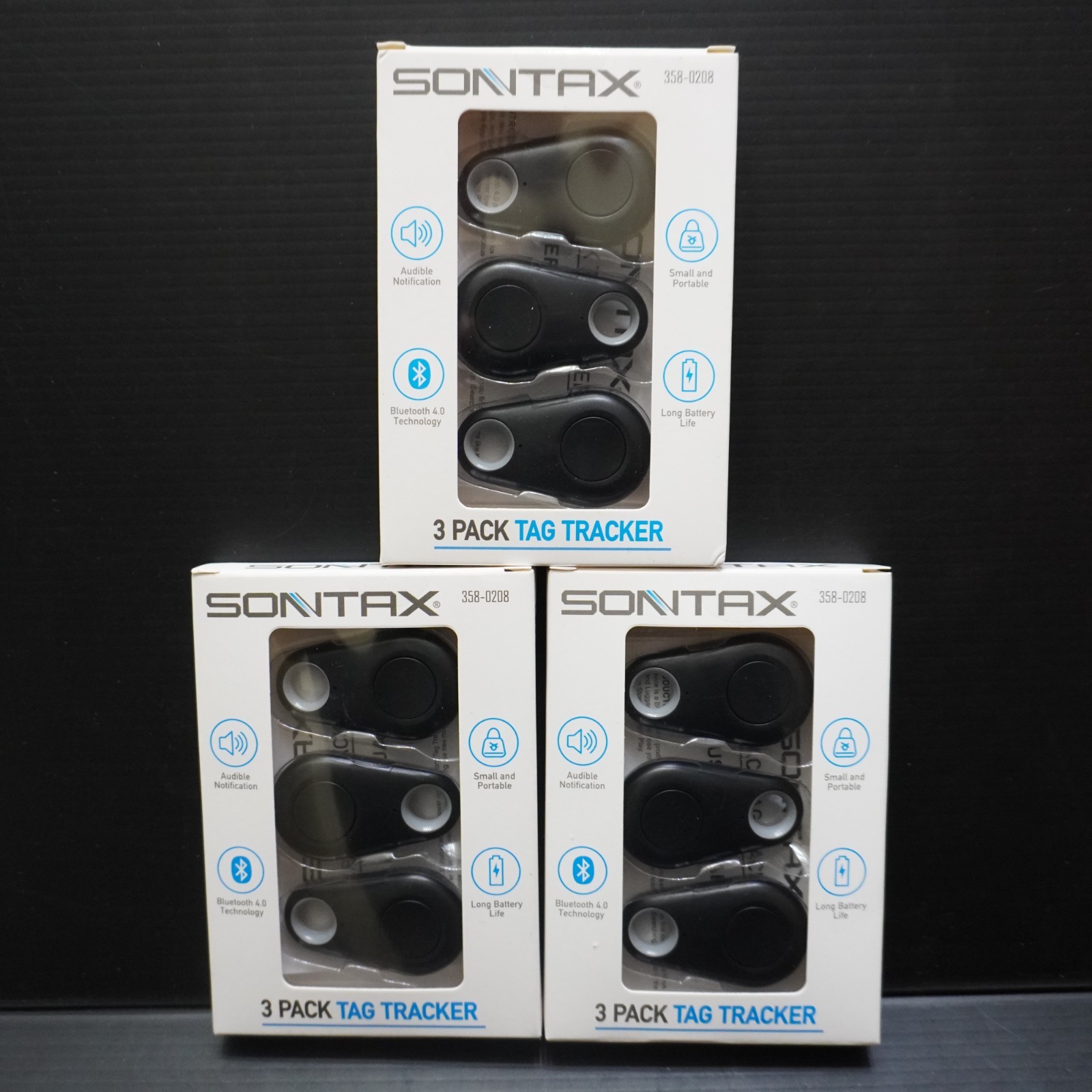 Sontax Real Time Tracker Air Tag Tracker 3 PC.  Bluetooth 4.0 3 Pack Lot NEW.