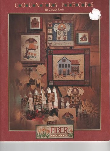 Country Pieces, Fiber Mosaics [Paperback] Leslie Beck Free Shipping
