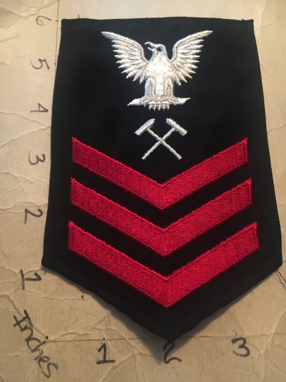 USN Rate Structural Mechanic 1st Class Petty Officer Patch 6/14/25