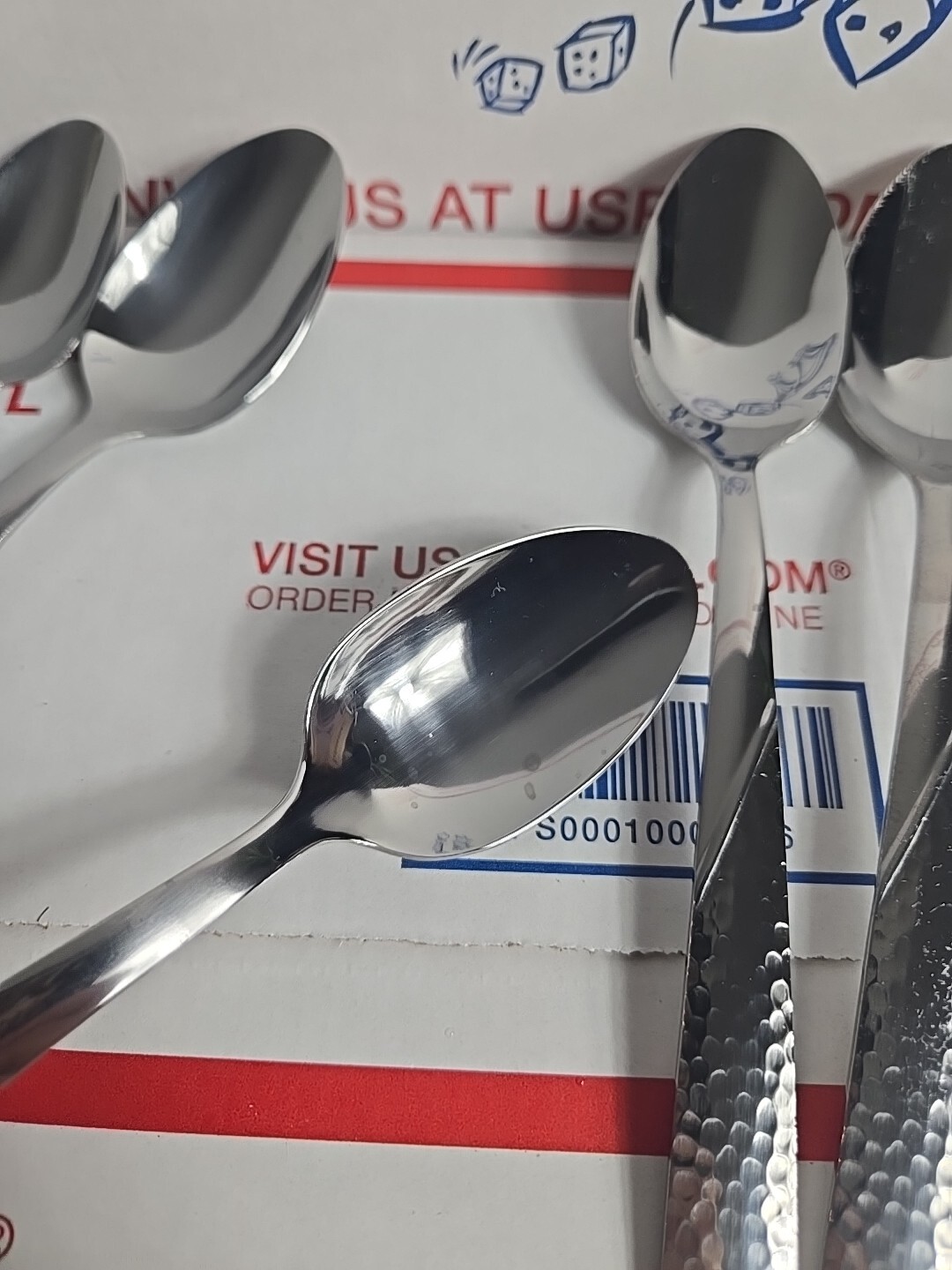 FLATWARE 19 pieces PFALTZGRAFF stainless LORING Hammered Flatware