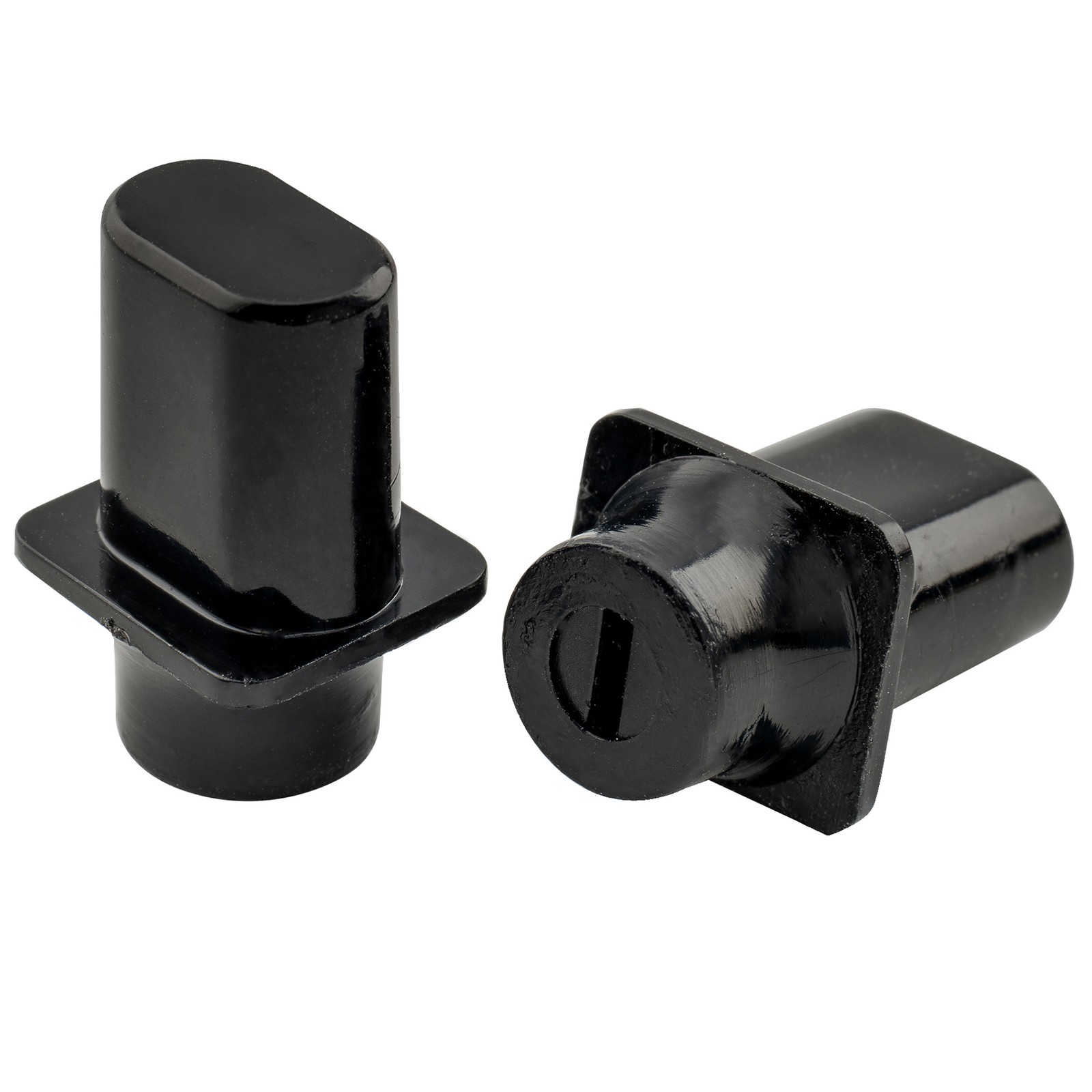 Musiclily Pro 2Pcs Black Inch Guitar 3 Way Pickup Switch Tips Hat Knobs For Tele