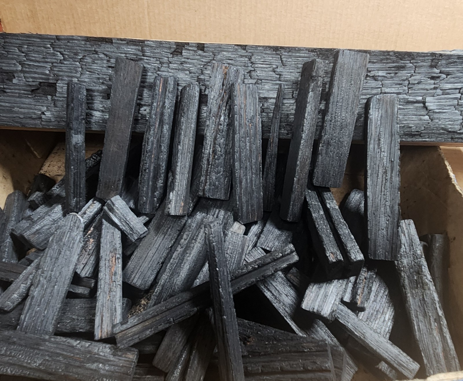 1 LB Charred American White Oak Barrel Stave Pieces Moonshine Bourbon Aging