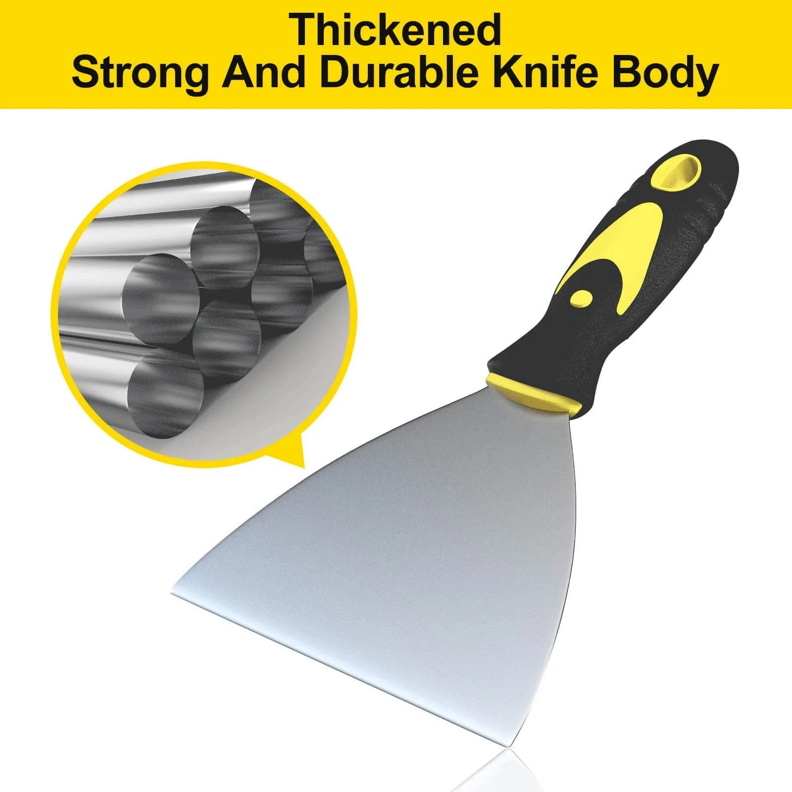 5Pcs Putty Knife Set 1" 2" 3" 4" 5" Scraper Spackle Knife Scraper