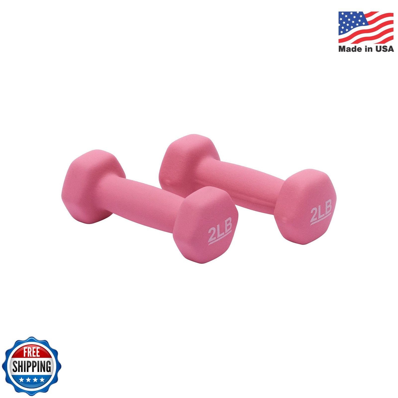 Amazon Basics Neoprene Dumbbell Hand Weights for Exercise and Muscle Toning
