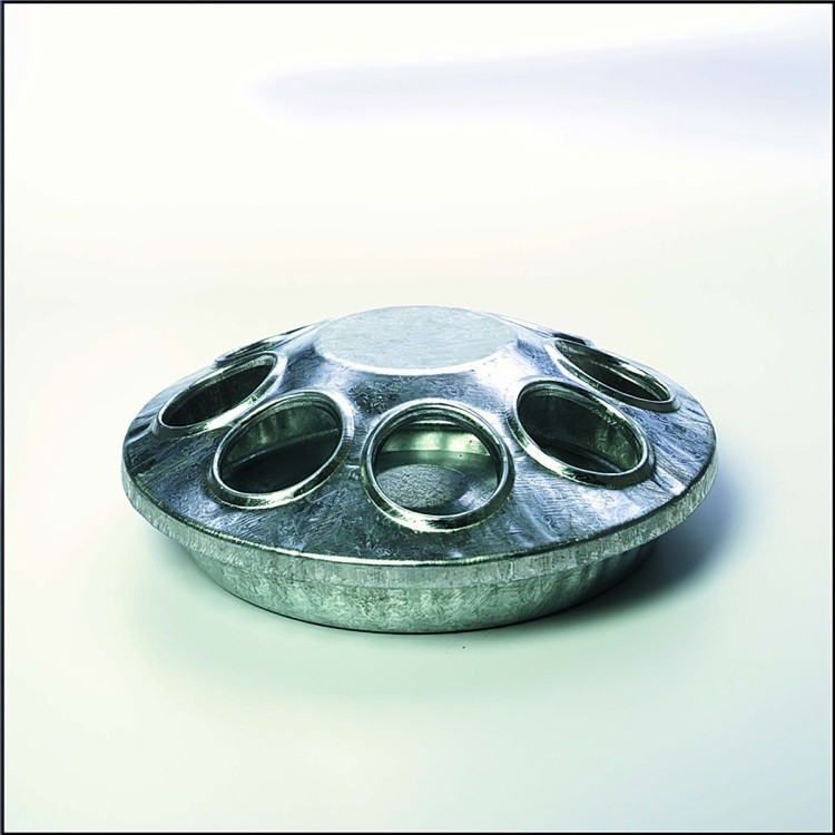 Miller Little Giant 8 Hole Round Chick Feeder 6 in Galvanized Steel Poultry 9808