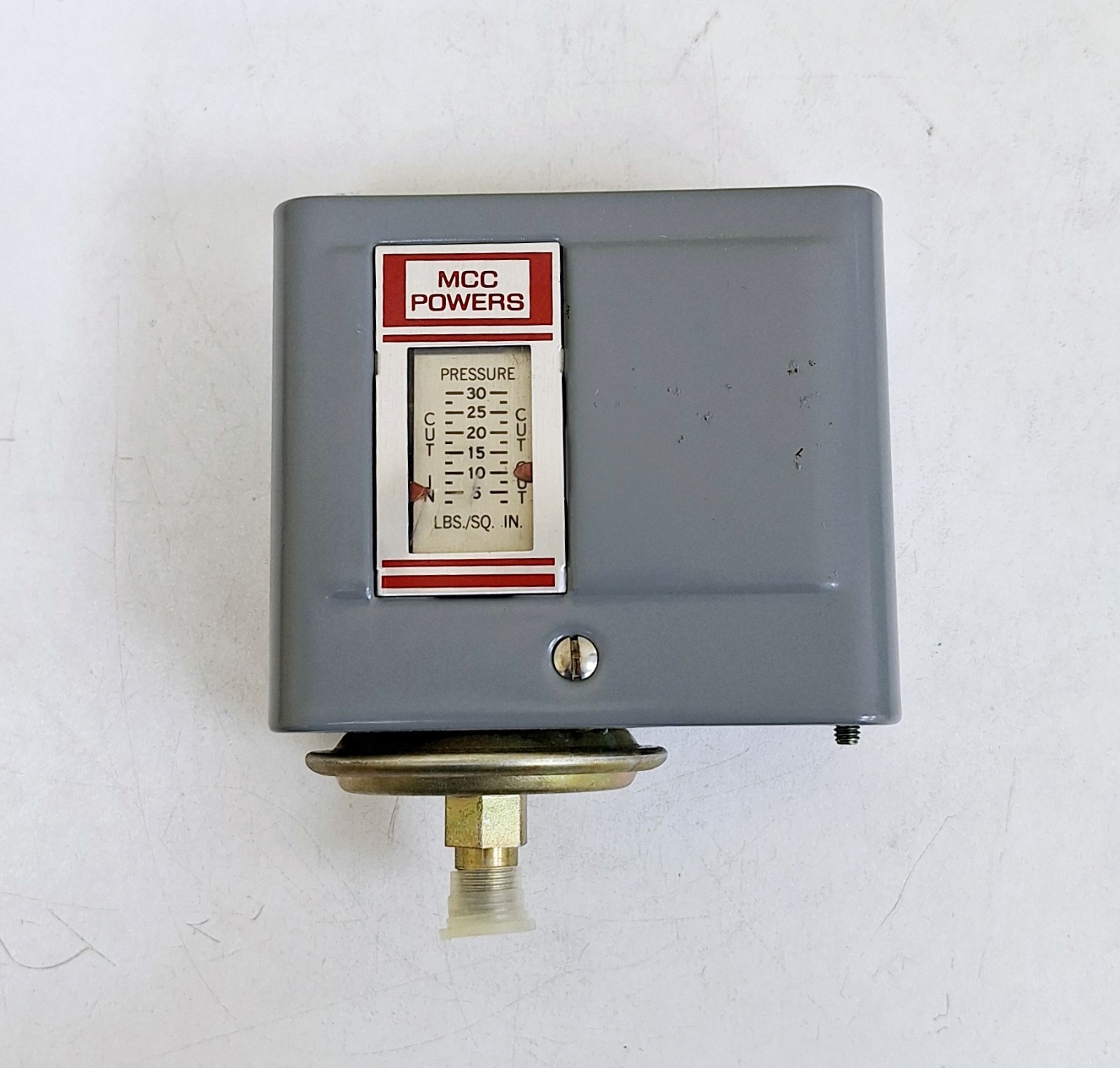 MCC Powers 134-1451 Pressure Electric Switch 3-30PSI