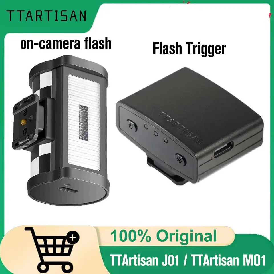 TTArtisan MO1 On-Camera Top Flashlight J01 Wireless Flash Trigger compatible wit