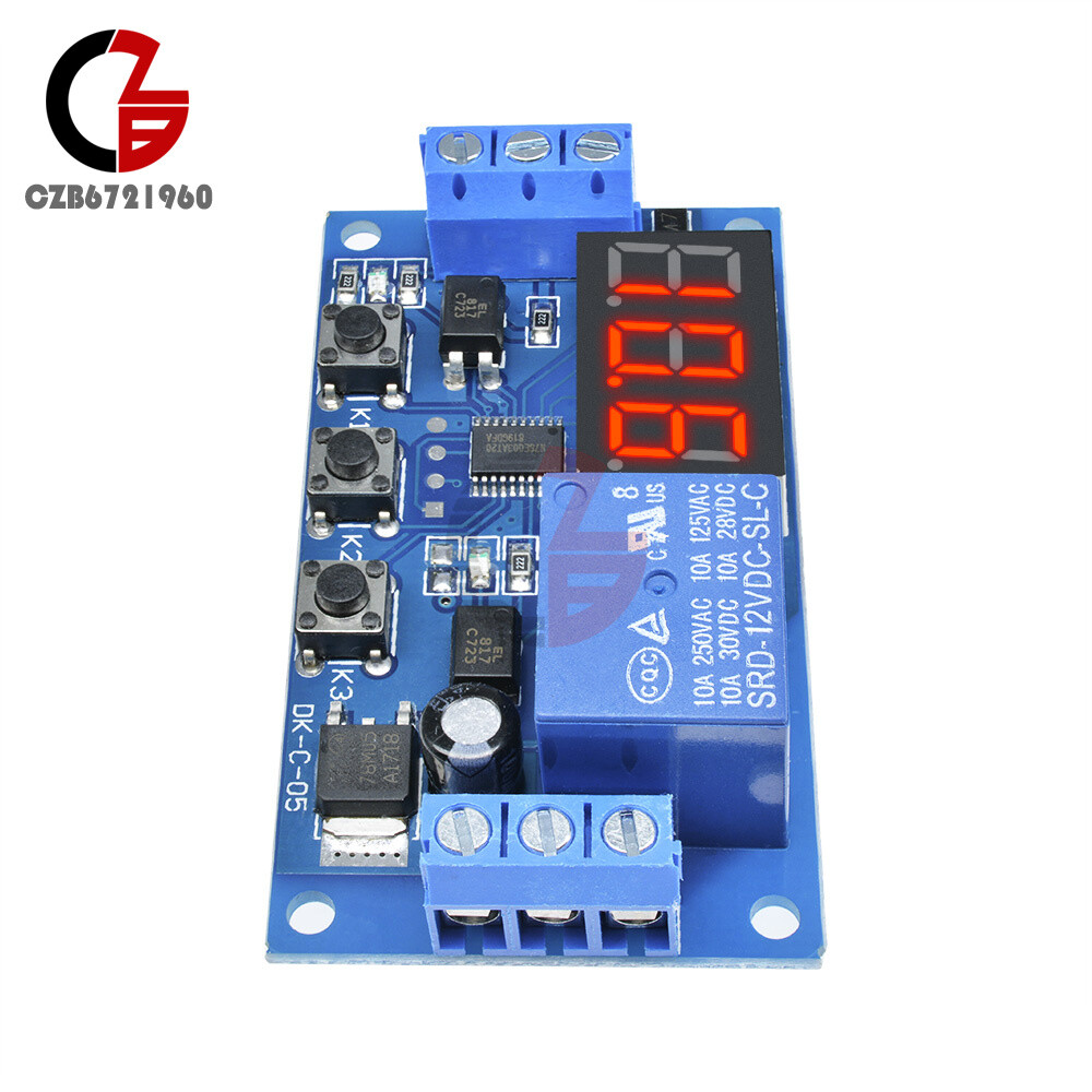 12V LED Automation Delay Timer Control Switch Relay Module without Case