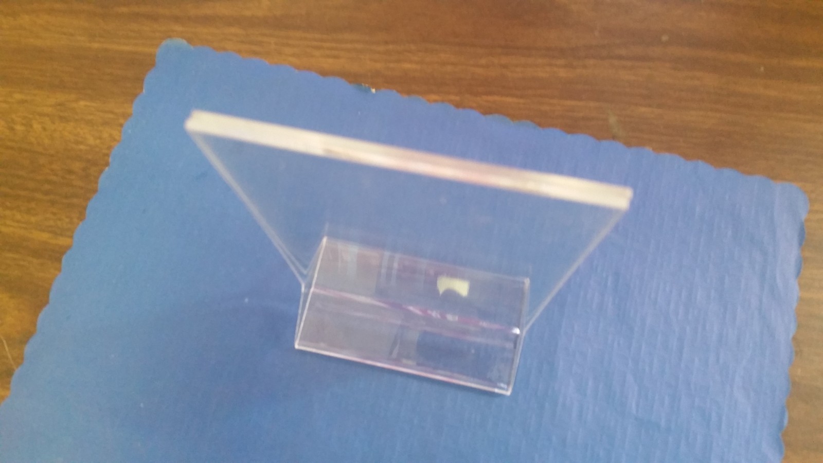 4" x 6" ACRYLIC TABLE TOP DISPLAYETTES RECTANGLE DOUBLE SIDED PHOTOS/FOODS