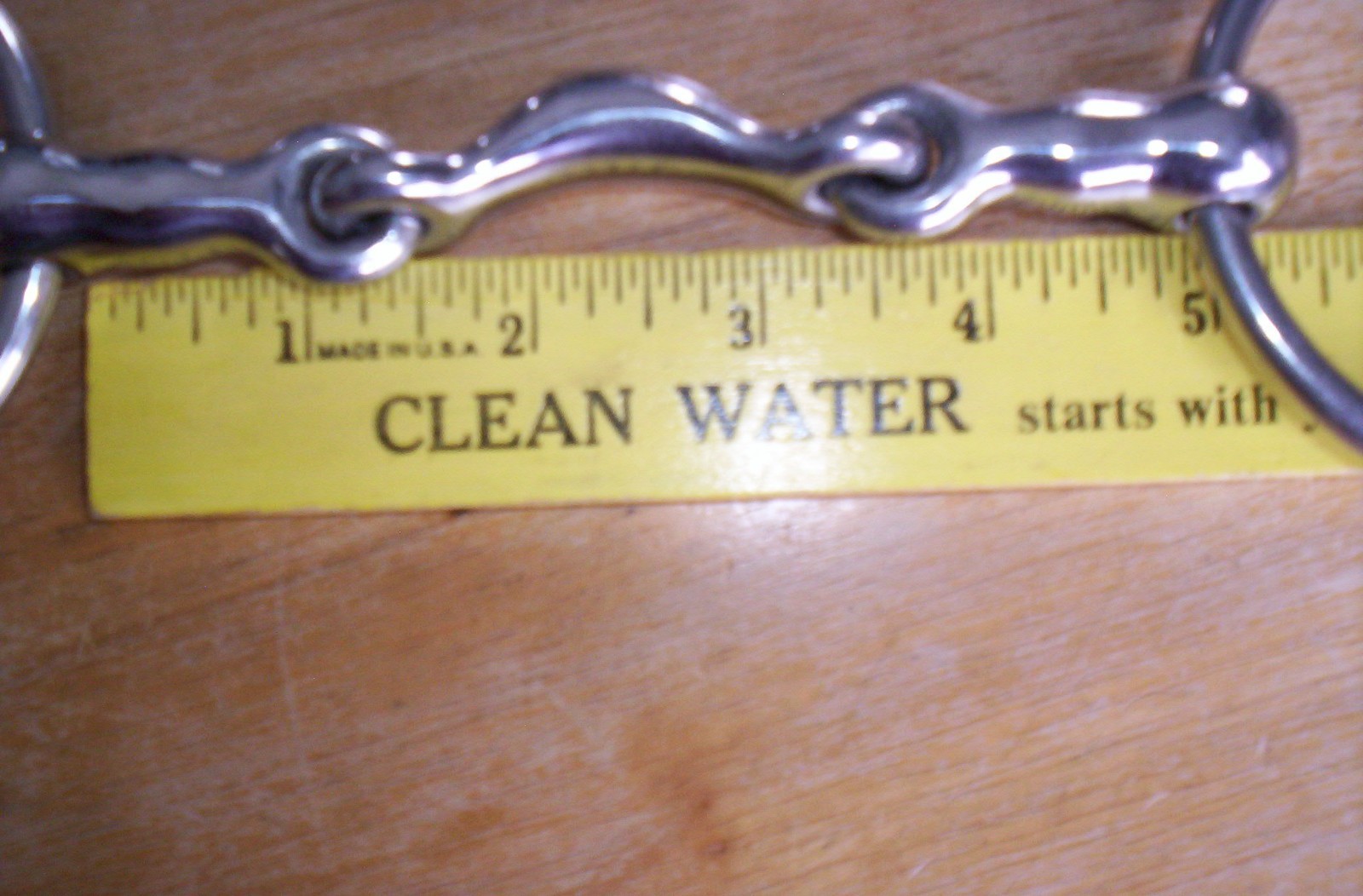 Used Stainless Half Moon Link Loose Ring Bit 4 3/4" Mouth