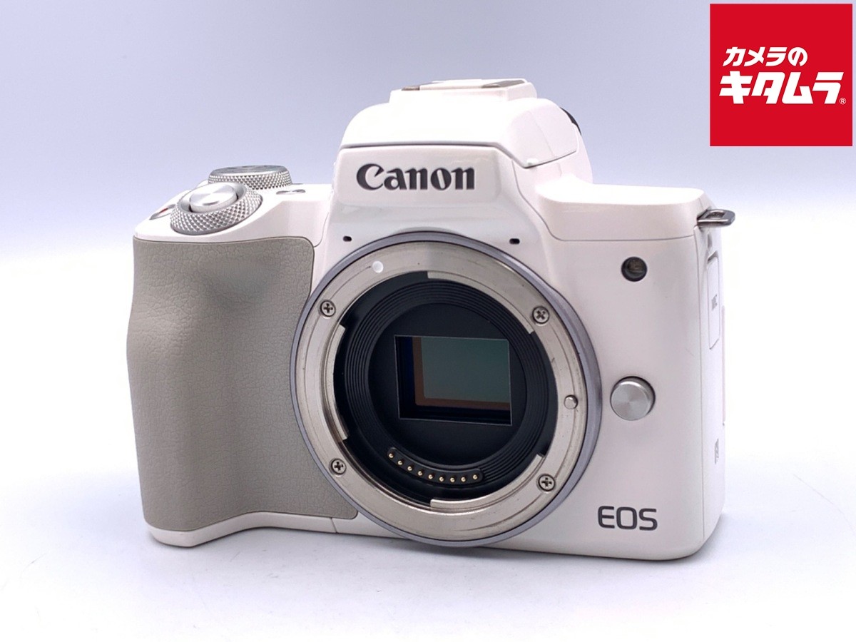 CANON EOS Kiss M 24.1MP Mirrorless Digital Camera Body WHITE -Near Mint- 7052
