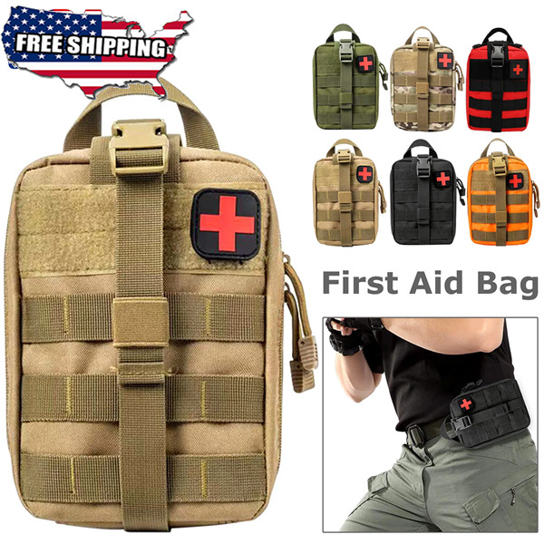 Tactical First Aid Kit Survival EMT Medical Pouch Molle Outdoor Carry Bag