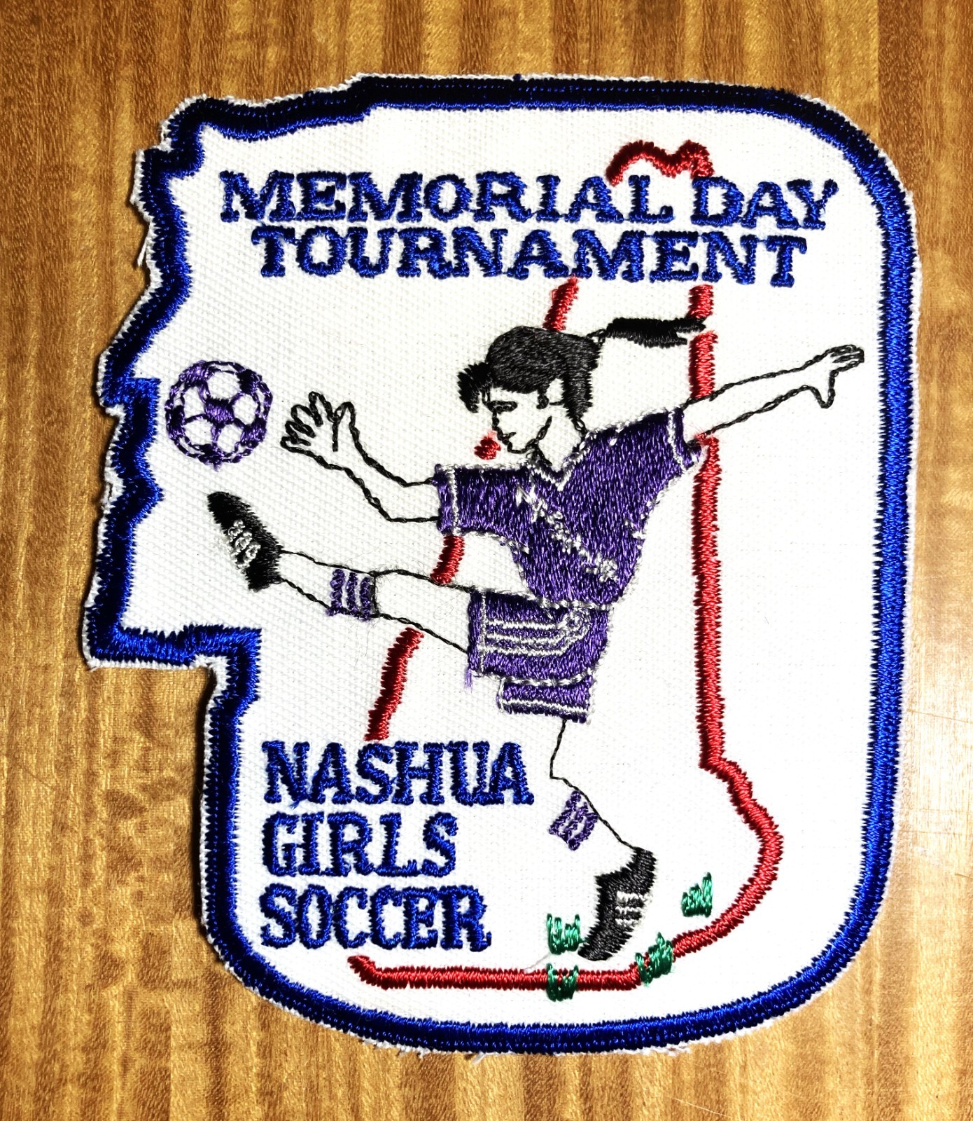 GEMSCO NOS Vintage Collectible Patch NASHUA GIRLS SOCCER NH - FREE SHIP