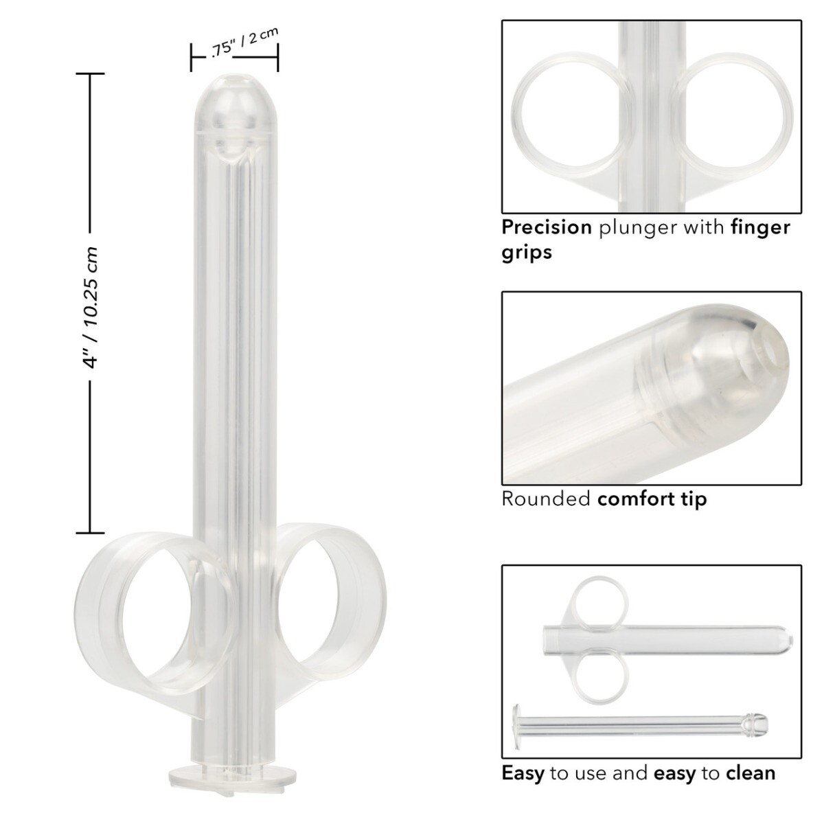 Reusable Refillable XL Anal Lube Tube Personal Lubricant Applicator Launcher