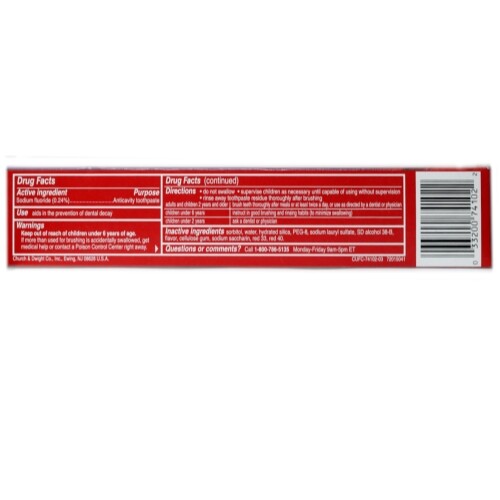4 Pack Close Up Toothpaste Gel Freshening Red 6 Oz Each