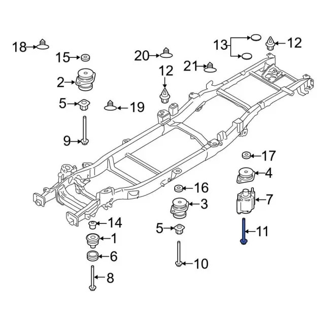 Genuine Ford Mount Bolt W718645-S900