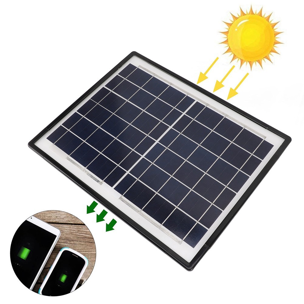 20W 6V Solar Panel for Efficient Off-Grid For RV Boat Motorcycle
