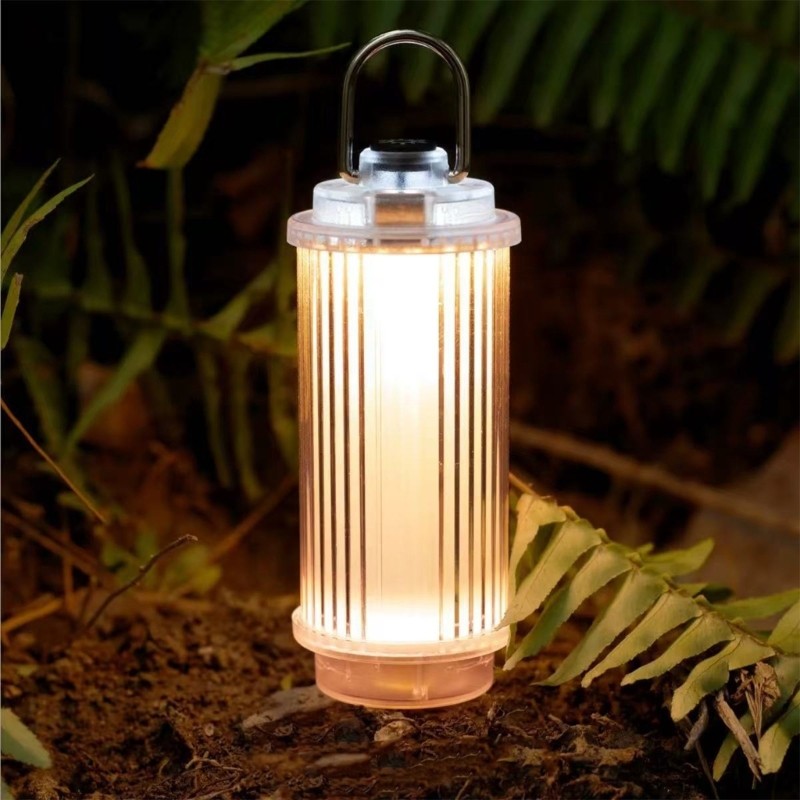 Rechargeable LED Hanging Camping Bottle Light Lamp with Eight Lighting Modes