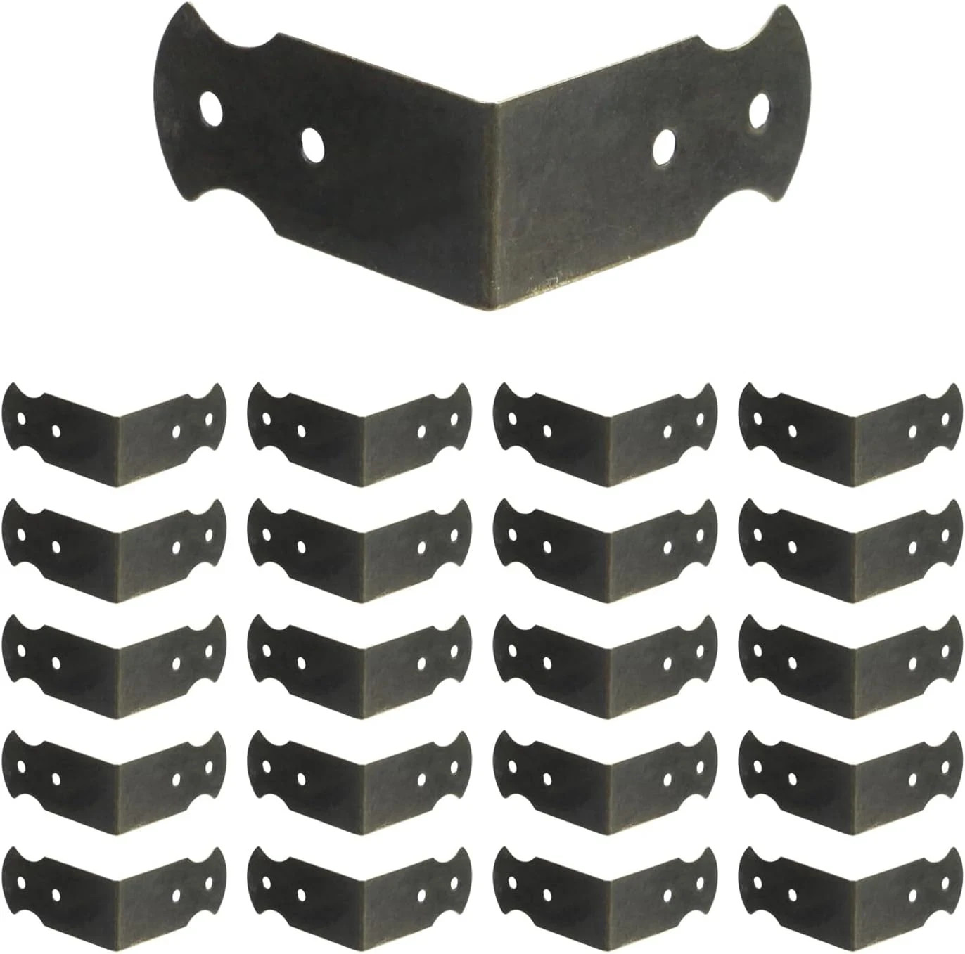 1.6" X 0.7" Set of 20 Right Angle Decorative Corner Protector Box Edge Cover Bra