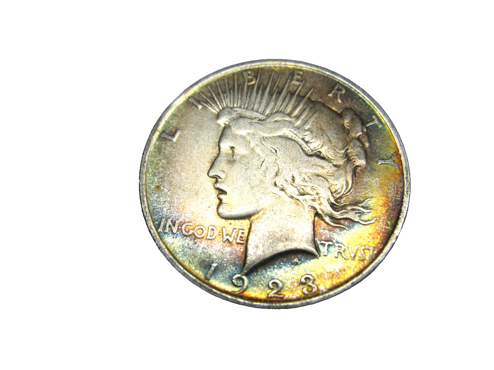 1923 Peace Dollar with Unique Toning