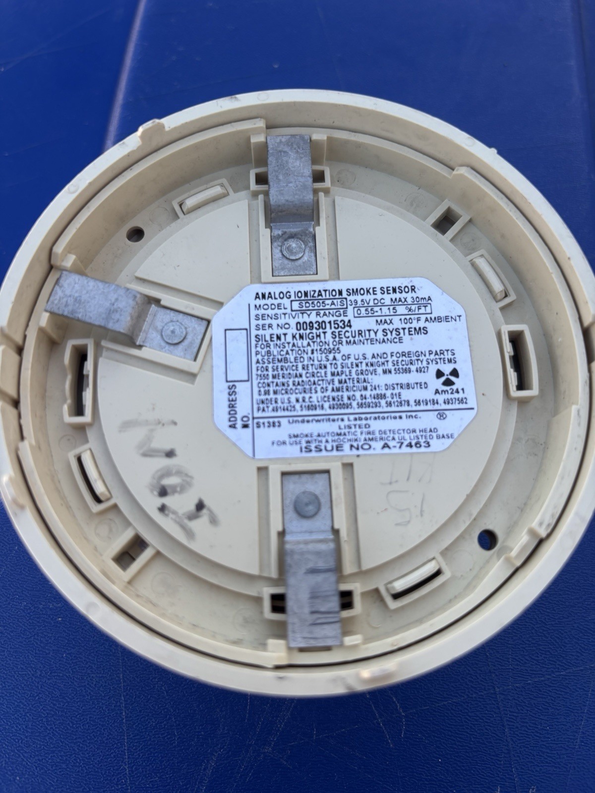Silent Knight SD505-AIS Addressable Ionization Smoke Detector Head