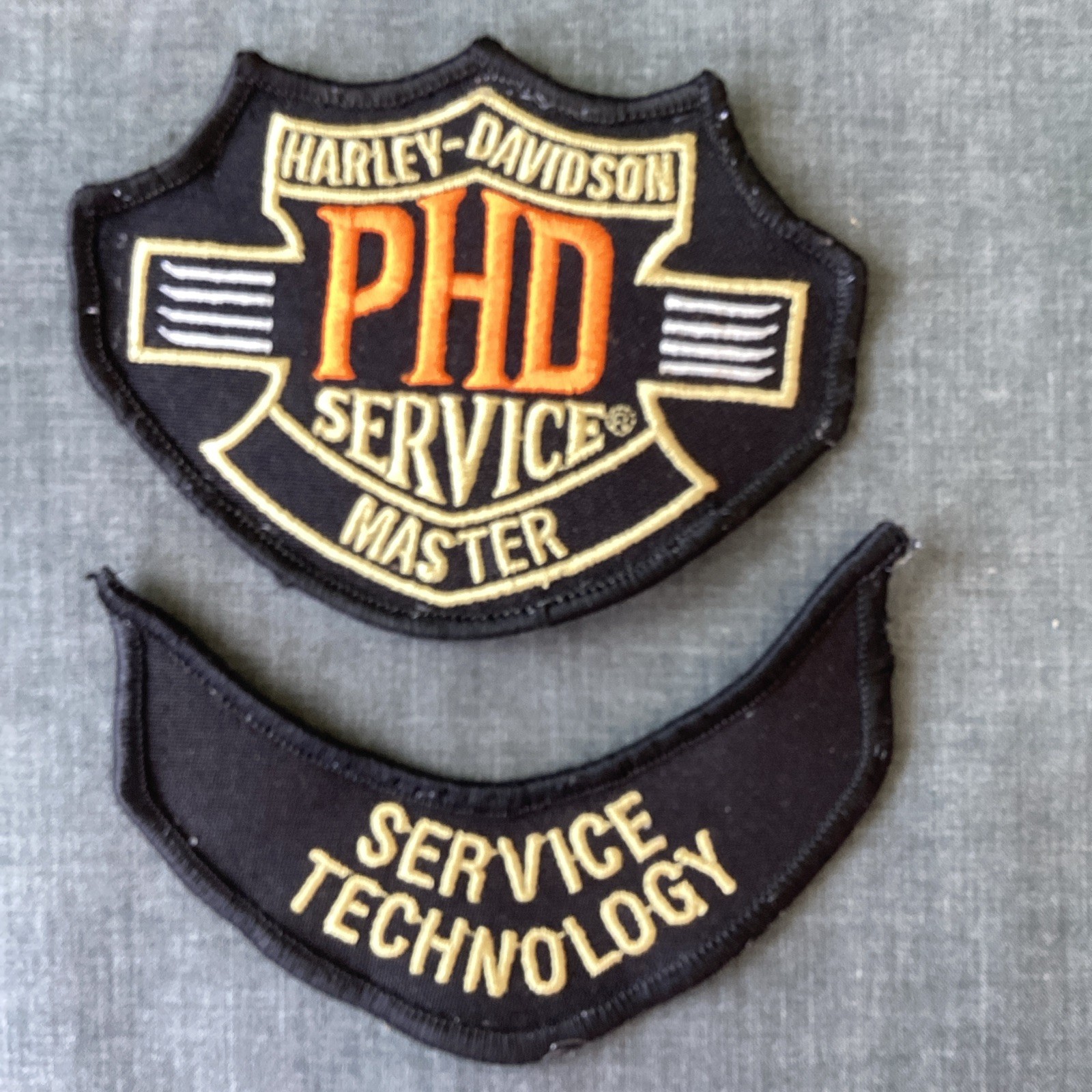 HARLEY-DAVIDSON PHD SERVICE MASTER UNIFORM PATCH 4X3 + Service Technology