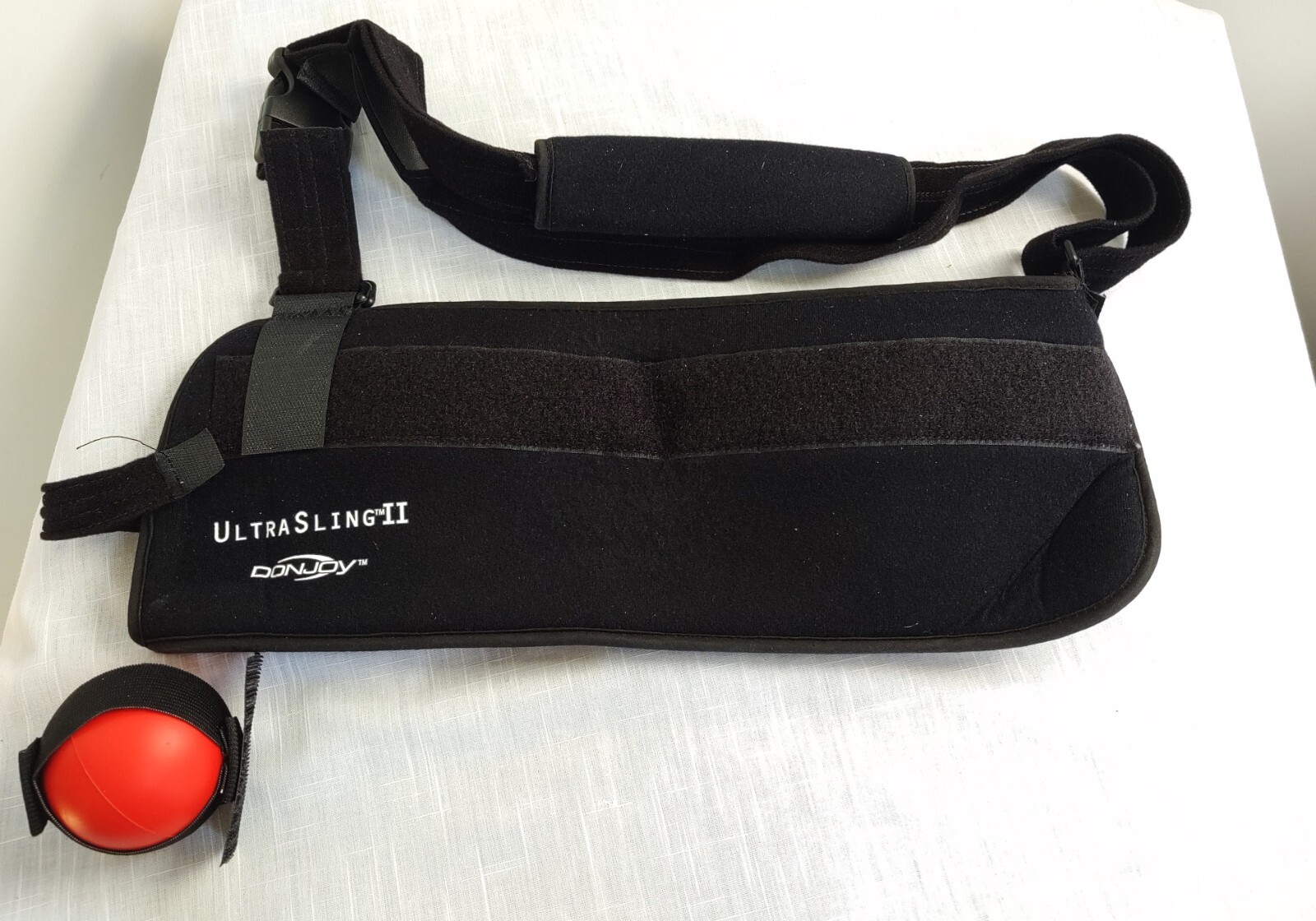 DonJoy UltraSling II Shoulder Immobilizer Pillow Strap Black Sling Sz LARGE