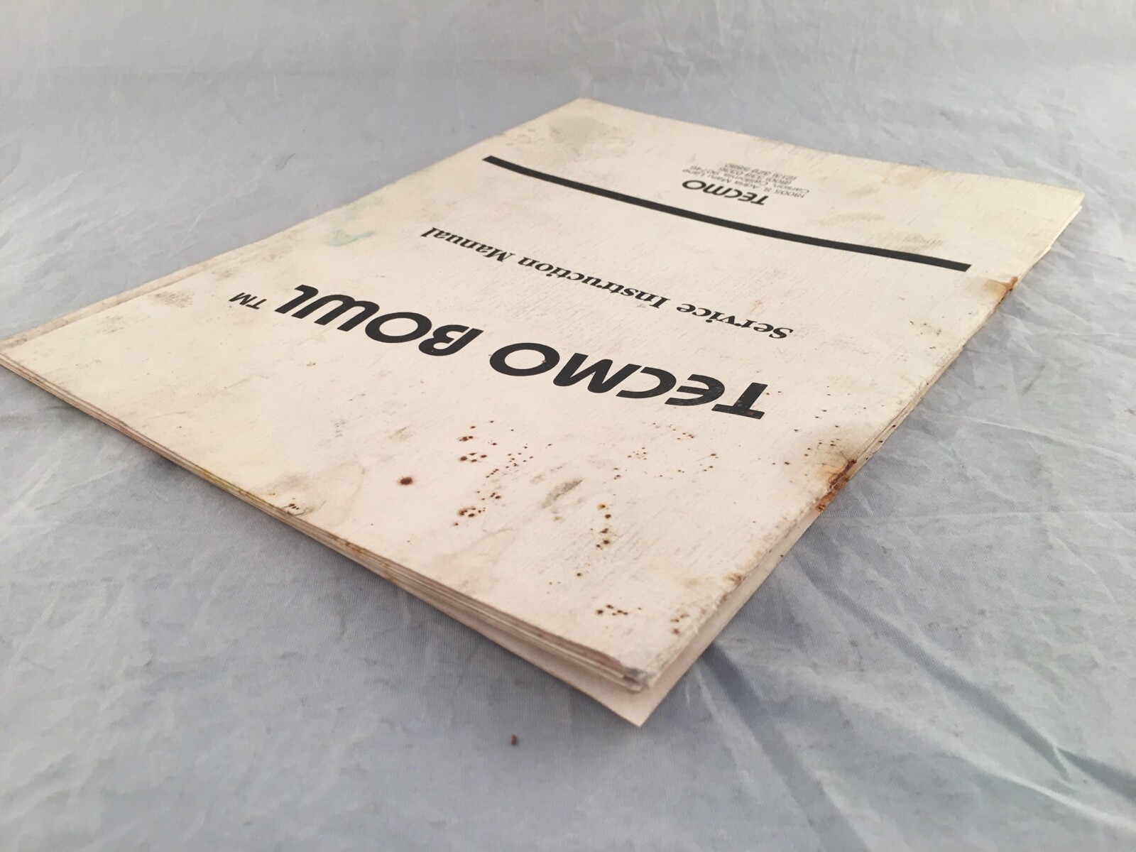 Tecmo Bowl Service Instruction Manual