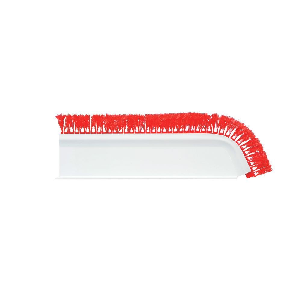 Shelf Divider Angled T-Shape White with Red Parsley- 14" L x 3 1/2 H