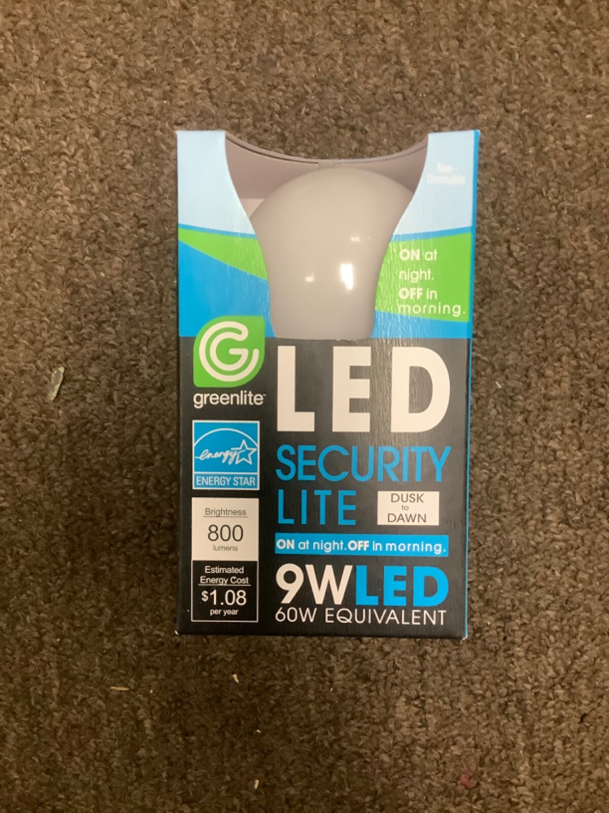 Greenlite 9w Led Dusk to Dawn indoor/outdoor Auto ON Off Smart Security Light