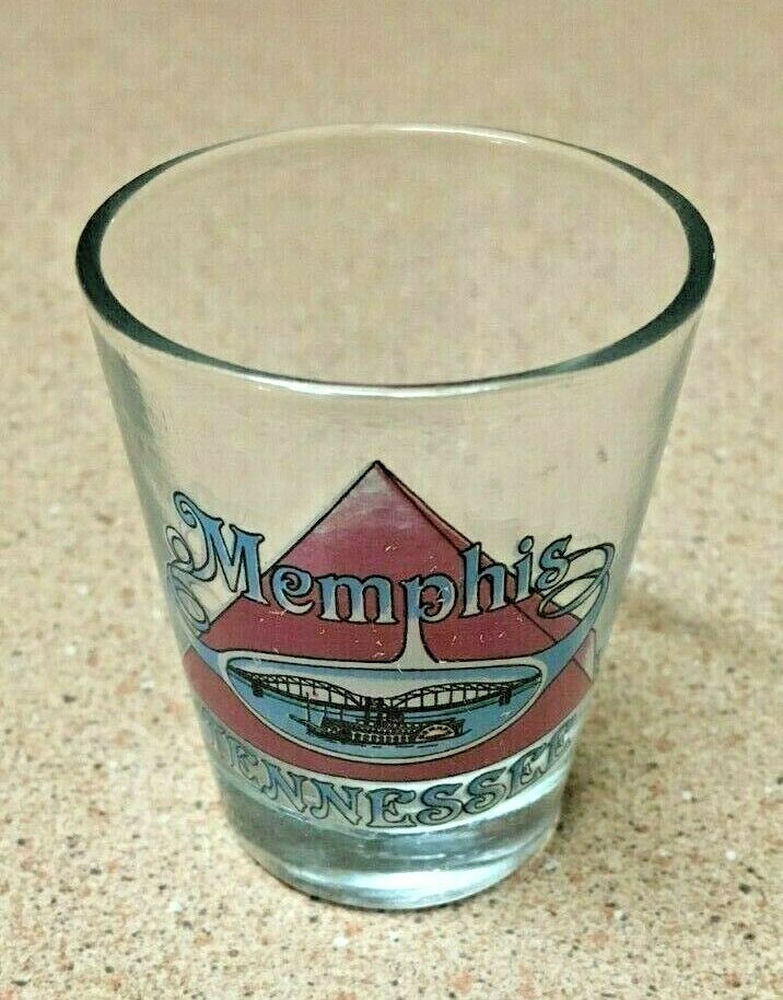 VINTAGE & RARE MEMPHIS TENNESSEE OLD SHOT GLASS