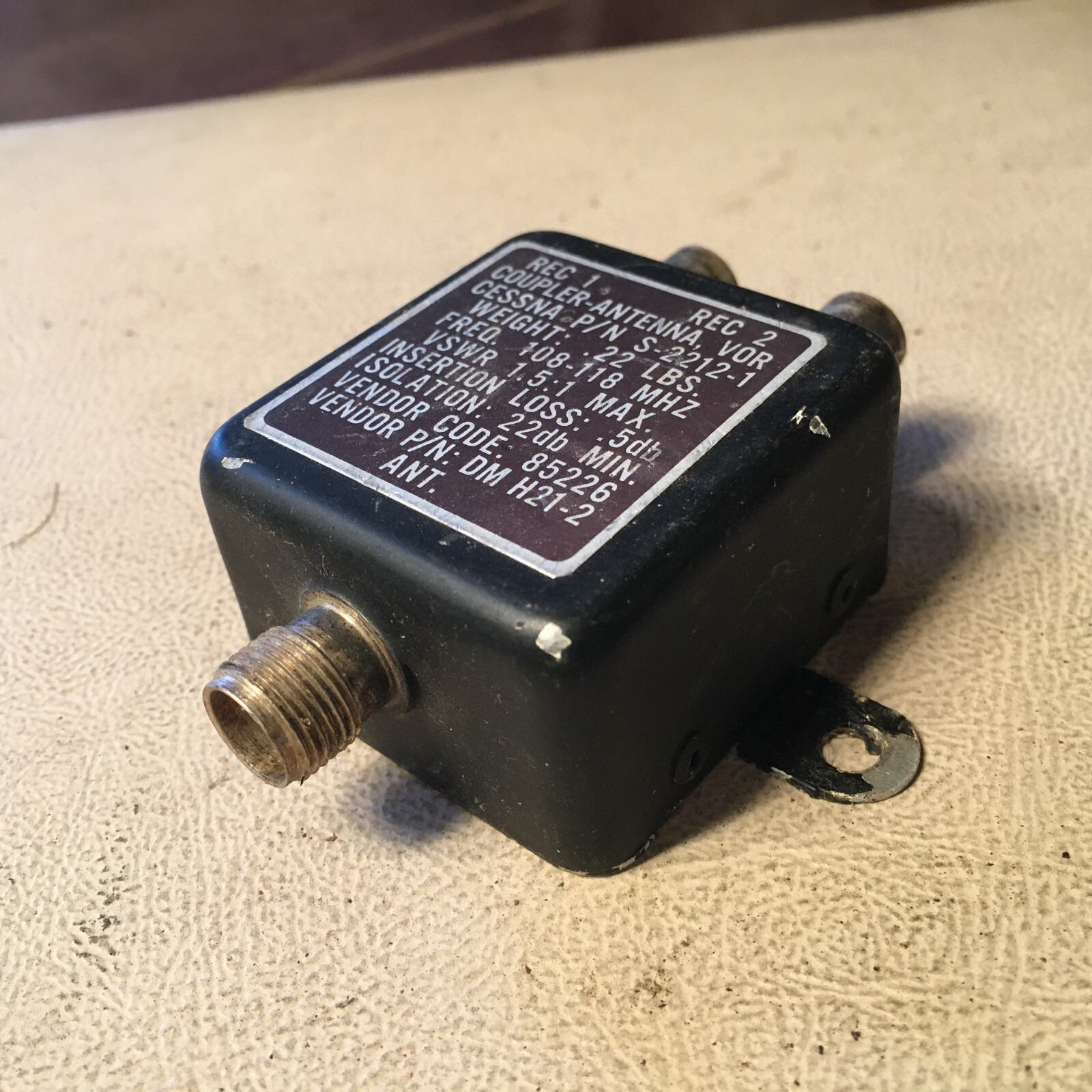Dorne & Margolin DM-H21-2  Nav Antenna Diplexer Splitter aka S-2212-1