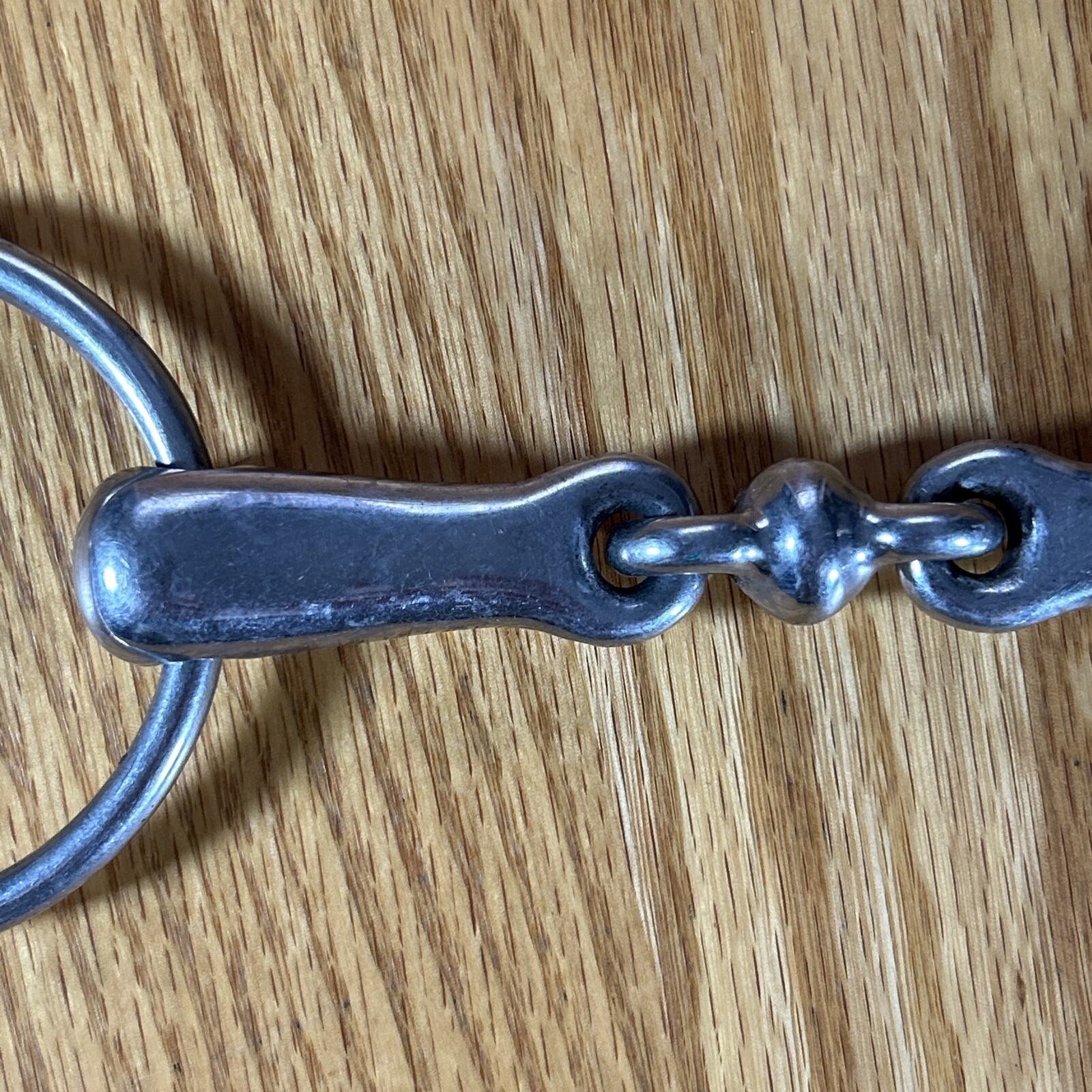 Loose Ring Snaffle Bit With Peanut 4.5" Mouthpiece Riding Bridle Bit