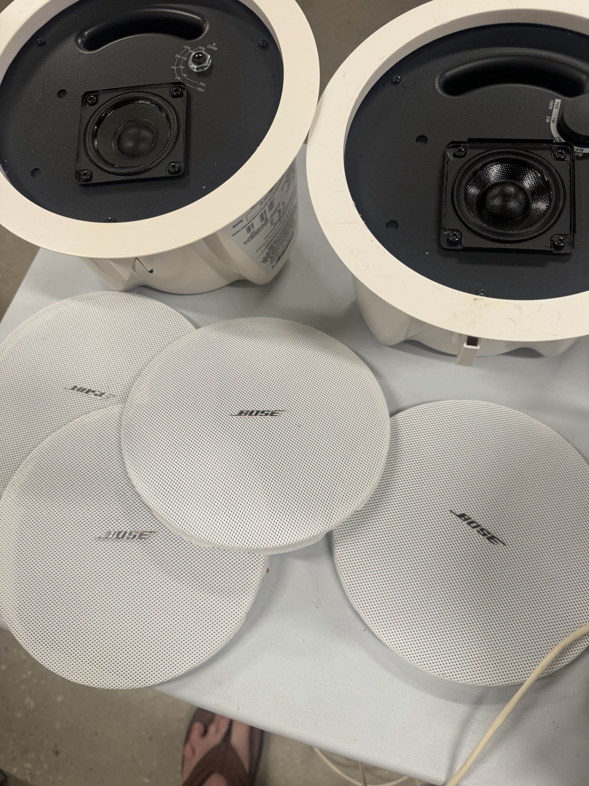 2 (one pair) Bose FreeSpace DS 16F Loudspeaker Ceiling Mounted Speaker