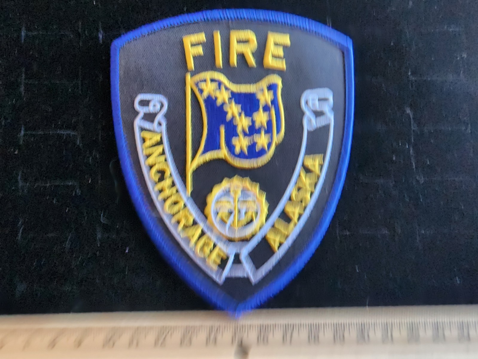 Vintage Fire Department Patch Fire Anchorage Alaska