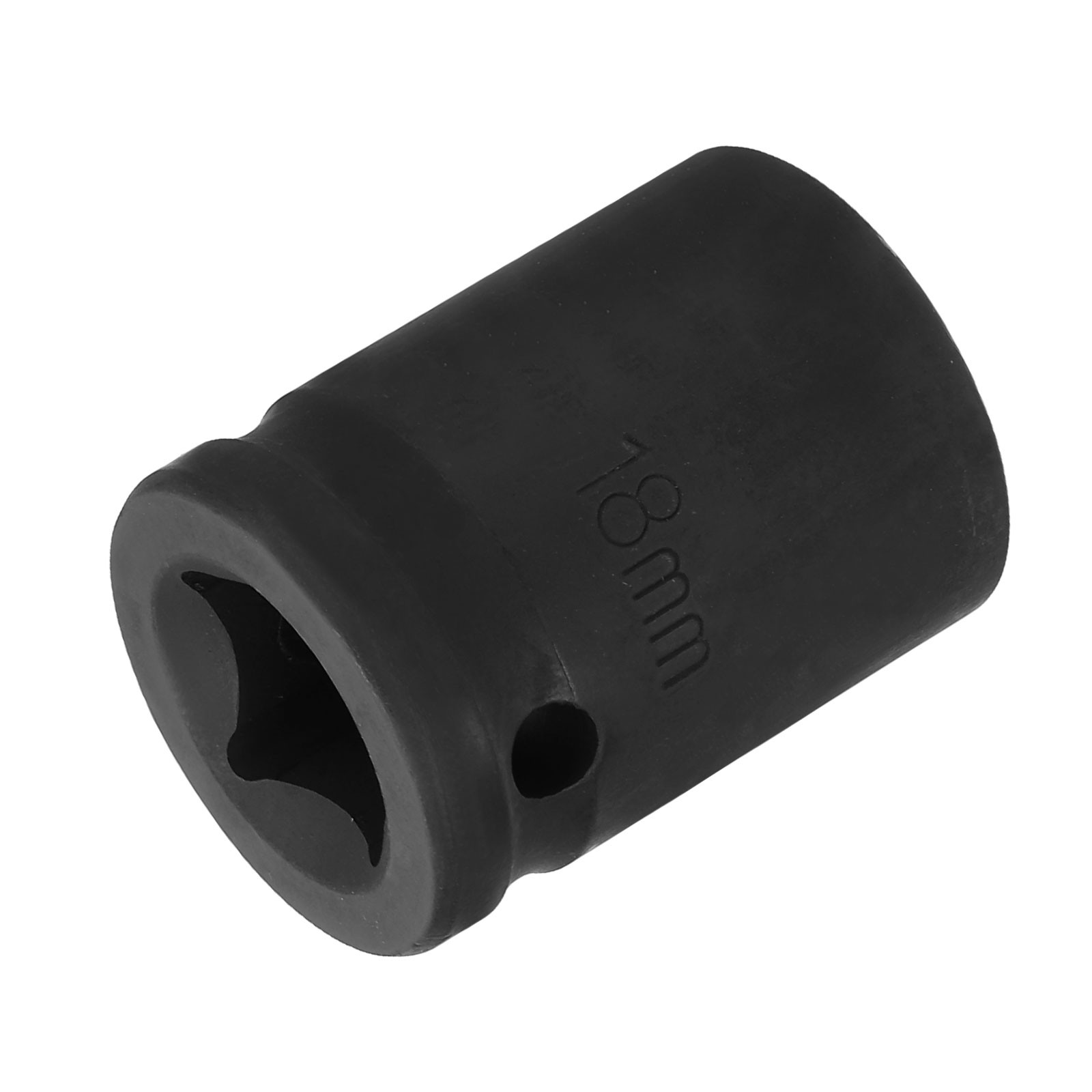 12 Point Impact Socket 1/2 Inch Drive 18mm Metric Cr-V Shallow Impact Socket