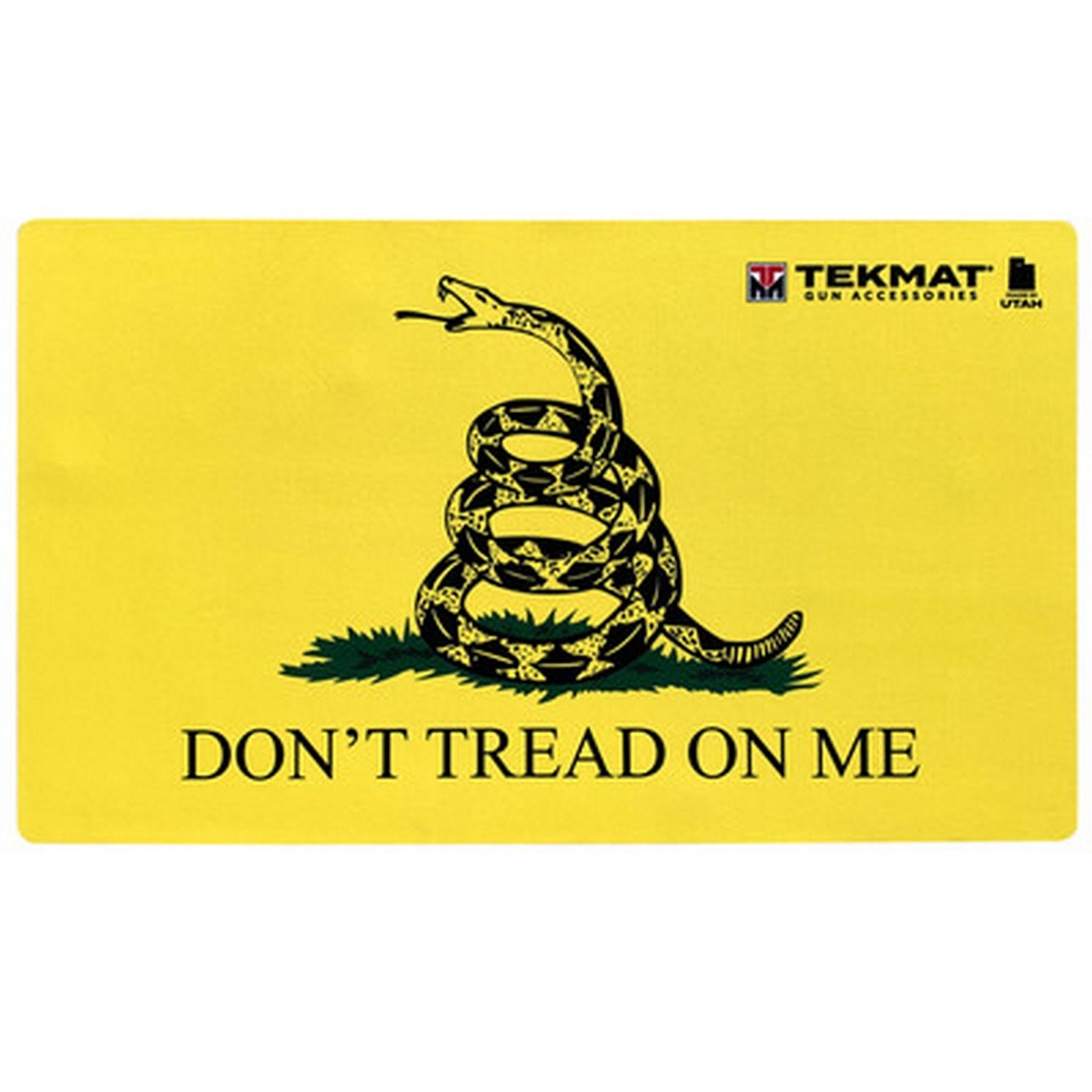 TekMat Door Mat Don't Tread on Me 25" x 42" Yellow - TEK-42-TREAD