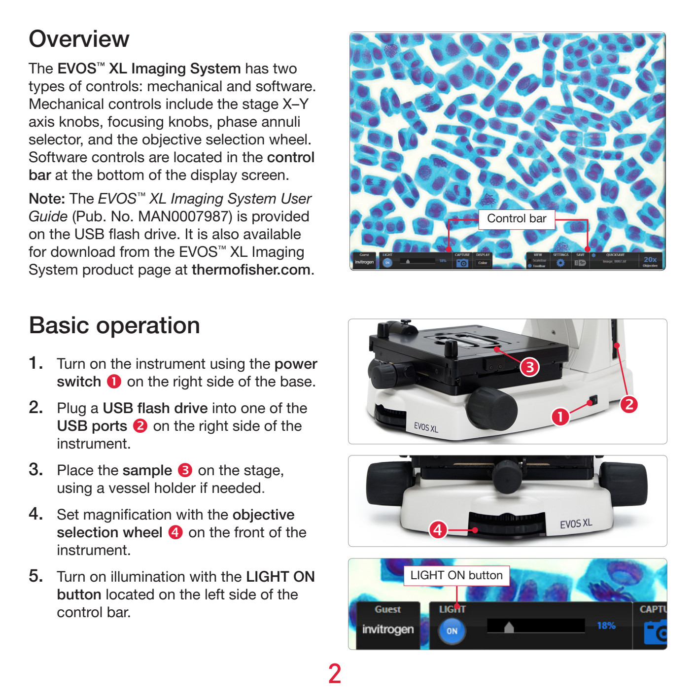 LIFE TECHNOLOGIES EVOS XL IMAGING SYSTEM MICROSCOPE WITH 10x, 40x & 100x