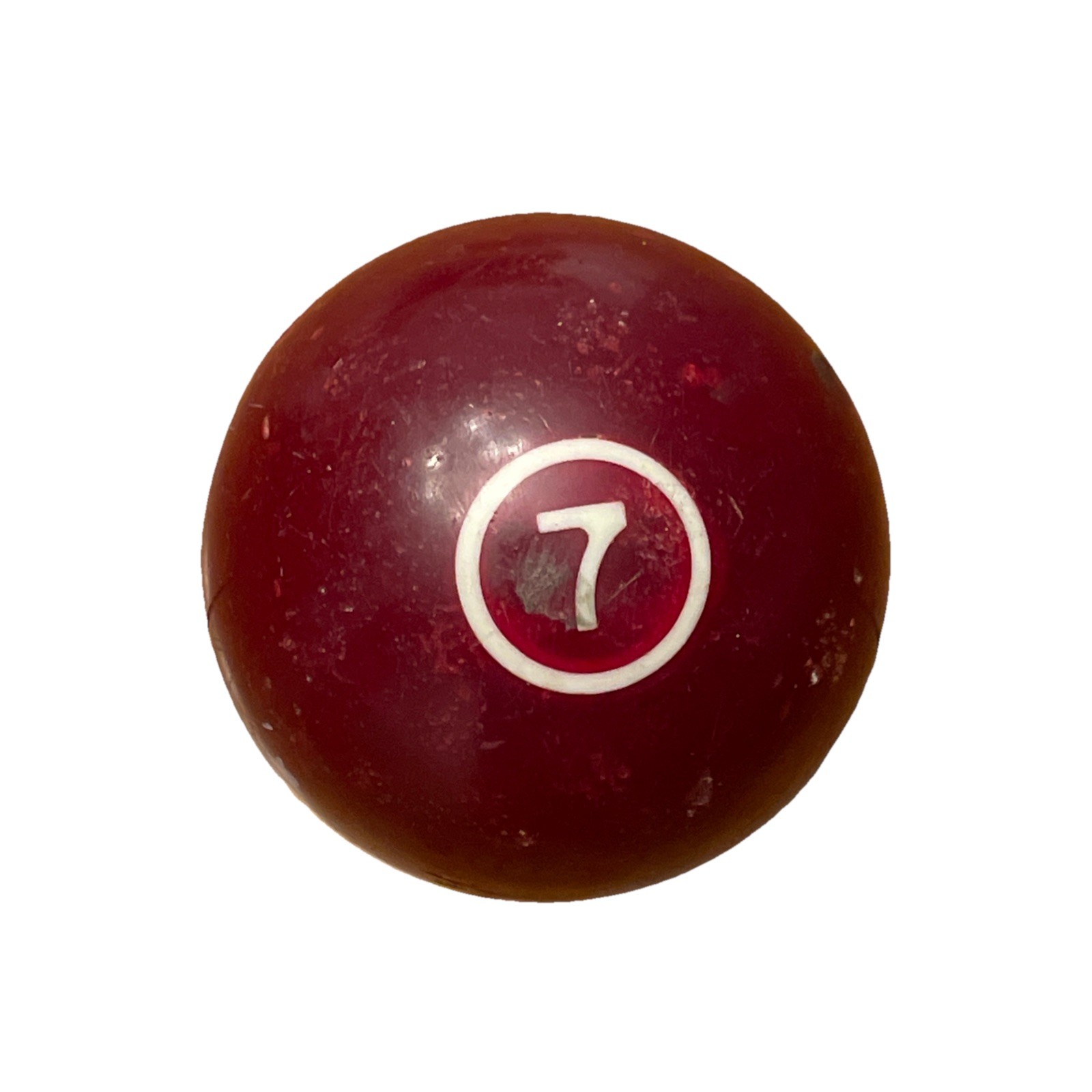 Vtg Aaramith Continental Number 7 Red Maroon Billiard Pool Ball 2 1/4" Standard