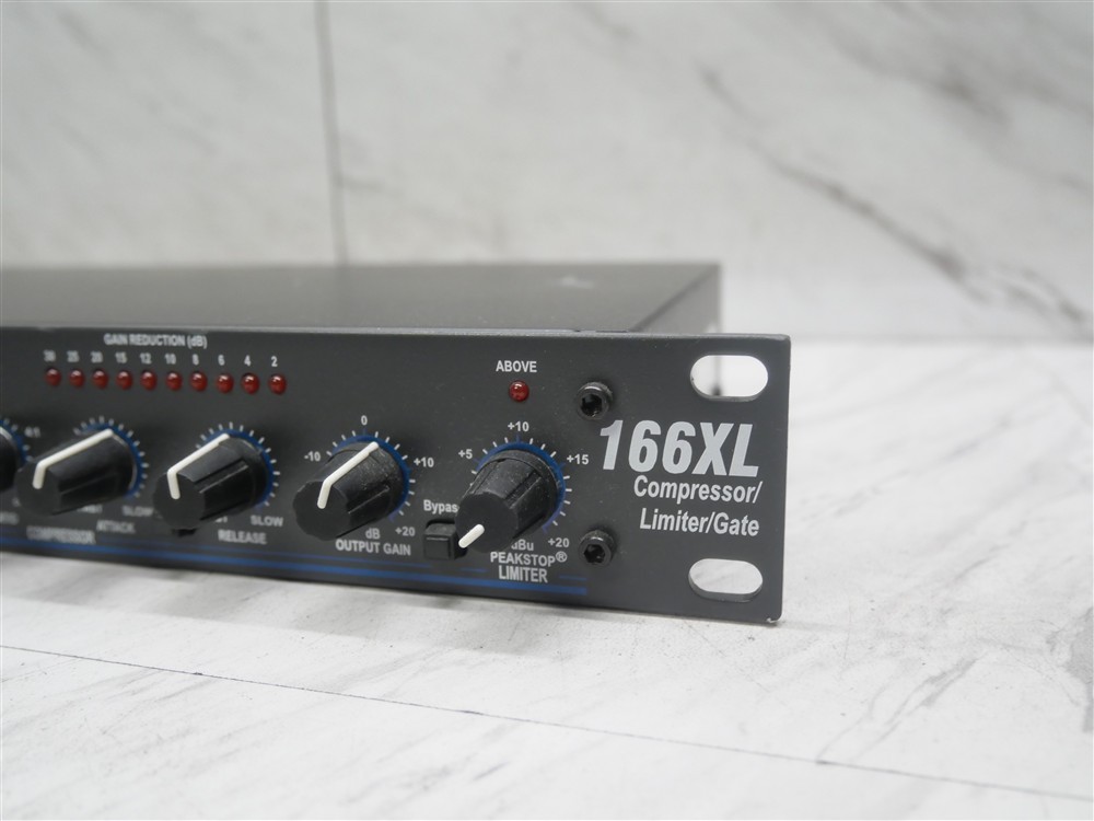 dbx 166XL Compressor Limiter Gate 2-Channel Rack Mount Pro Audio