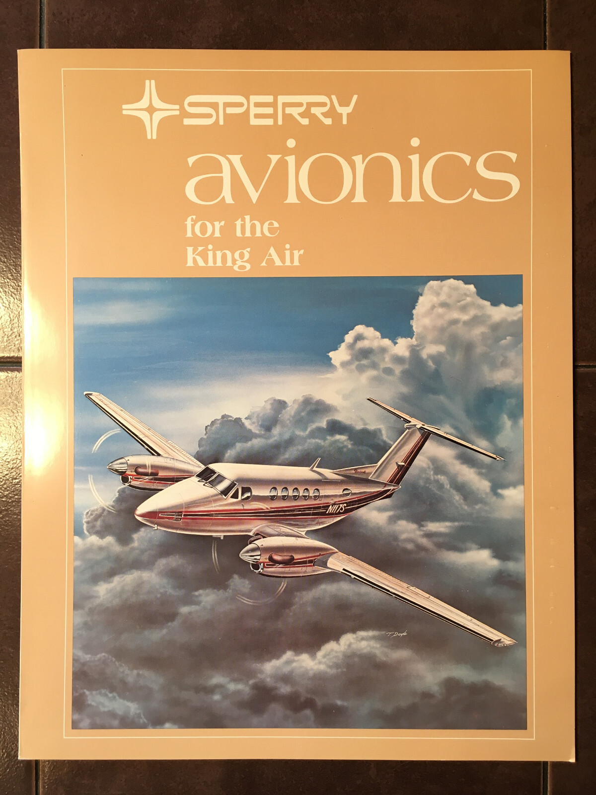 Sperry Avionics in King Air Original Sales Brochure, 4 page,, 8.5 x 11"